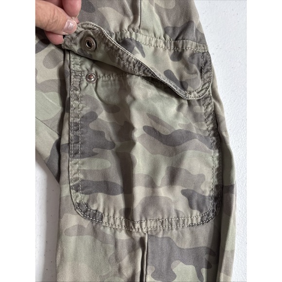 American Eagle Women's Medium Green Camo Cargo Pant Drawstring‎ Waist Jogger - Picture 6 of 16
